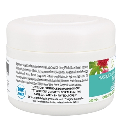 200ML Natessance CAPILLAIRE Masque capillaire sublimateur régénérant Ricin&Kératine végétale  1 of 2 