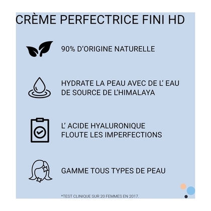 30ML HERBAL ESSENTIALS TOUS TYPES DE PEAU Crème perfectrice fini HD 90% d'origine naturelle  1 of 3 