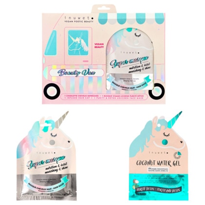 60ml INUWET BEAUTY VAN Coffret masque licorne  1 of 2 