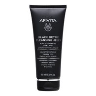 150ML APIVITA FACE CLEANSING Gel nettoyant noir – visage & yeux  1 of 2 