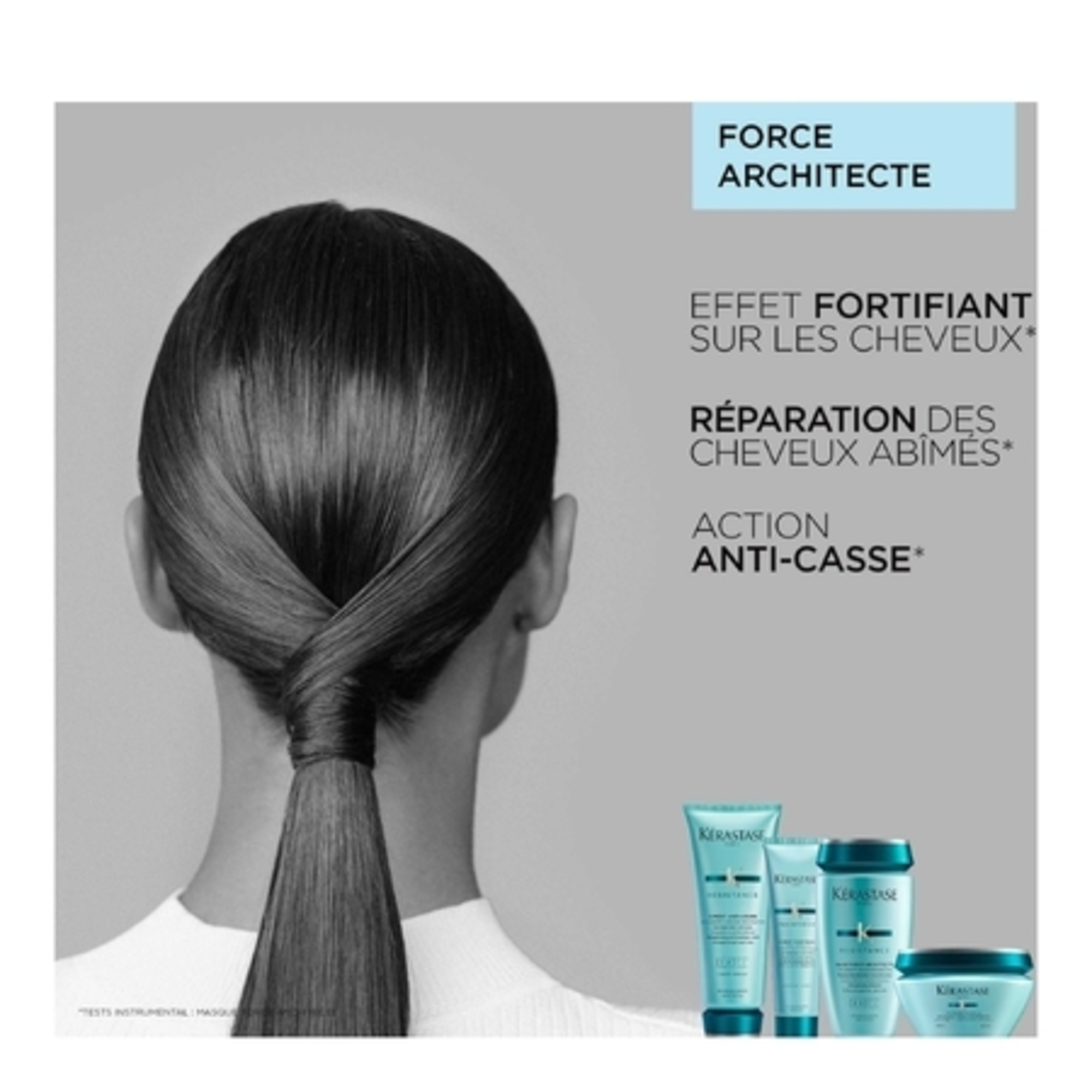 Bain force architecte cheveux abimés