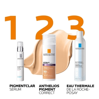 50ML LA ROCHE POSAY ANTHELIOS PIGMENT CORRECT Crème solaire quotidienne teintée - prévient l'hyperpigmentation SPF50+  1 of 4 