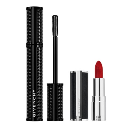  GIVENCHY COFFRET MAQUILLAGE Coffret le look interdit - mascara disturbia + mini le rouge interdit intense silk  1 of 4 