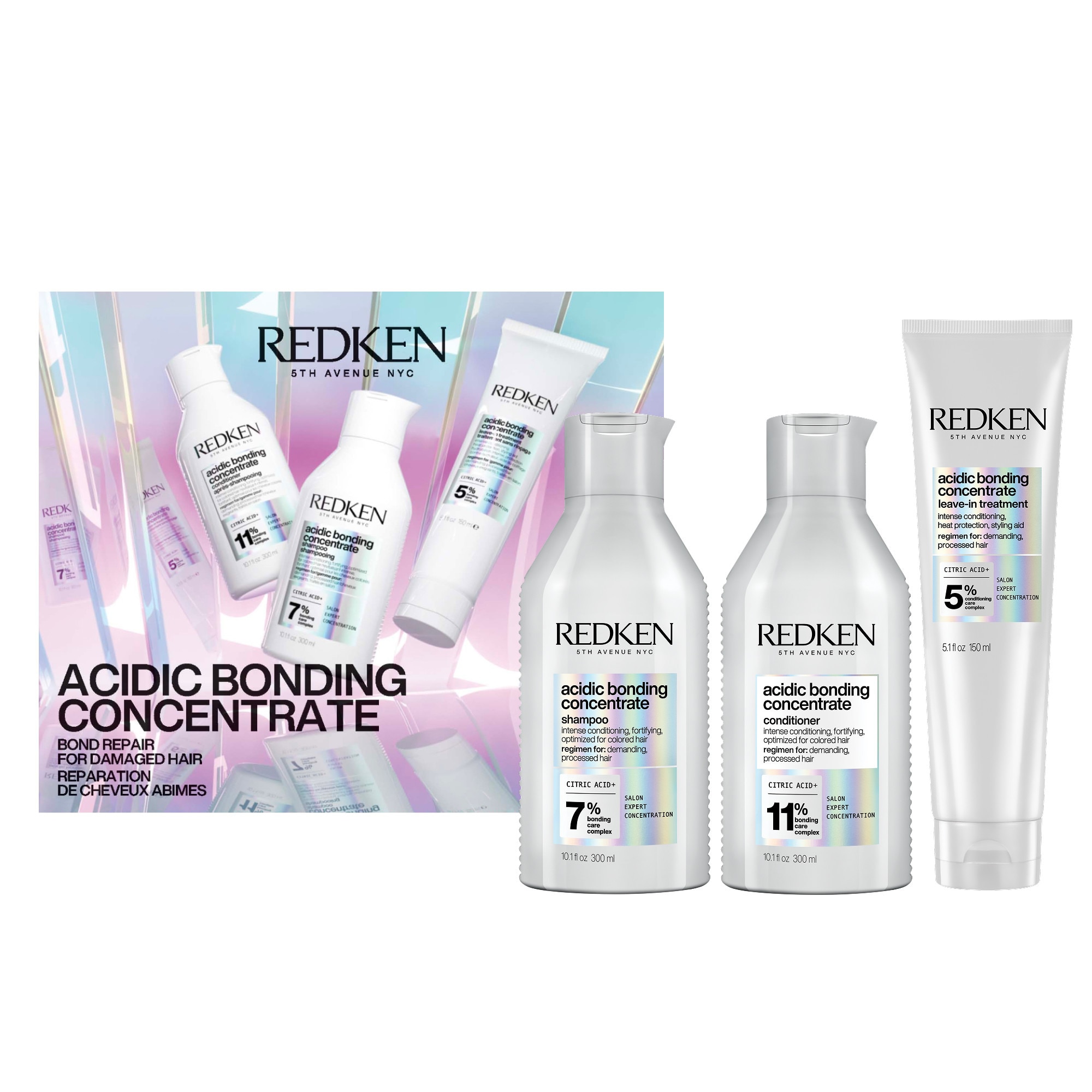 REDKEN ACIDIC BONDING CONCENTRATE Coffret - shampoing + après-shampoing + soin 1 of 4 Coffret - shampoing + après-shampoing + soin