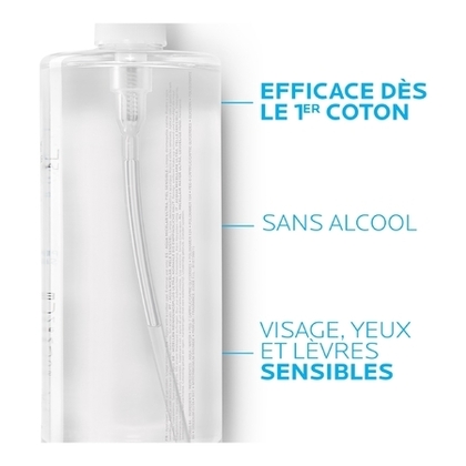 750ml LA ROCHE POSAY EAU MICELLAIRE ULTRA Eau micellaire démaquillante sans rinçage peaux sensibles  1 of 4 