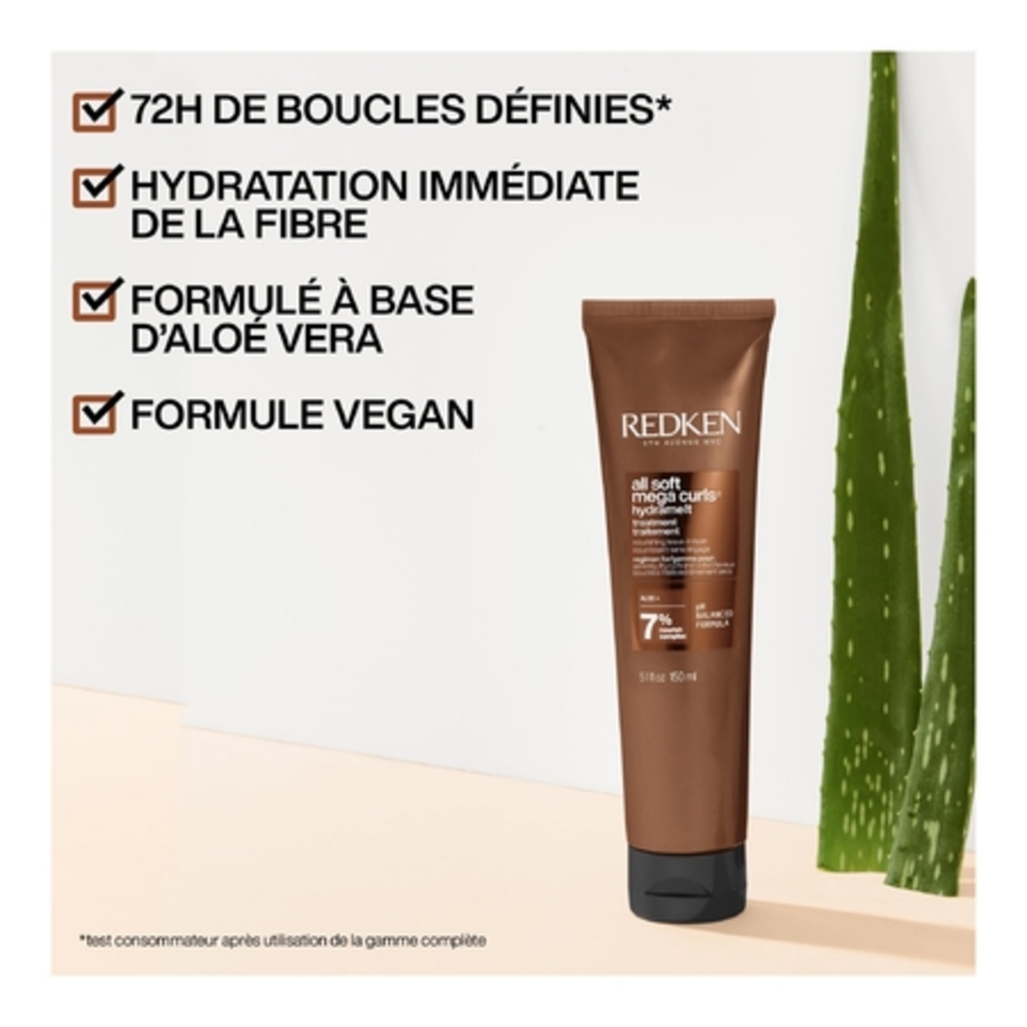 Soin sans rincage nourissant Hydramelt pour cheveux très secs, bouclés à crépus