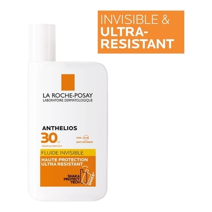 50ML LA ROCHE POSAY ANTHELIOS Fluide solaire invisible peaux sensibles visage - SPF30  1 of 4 