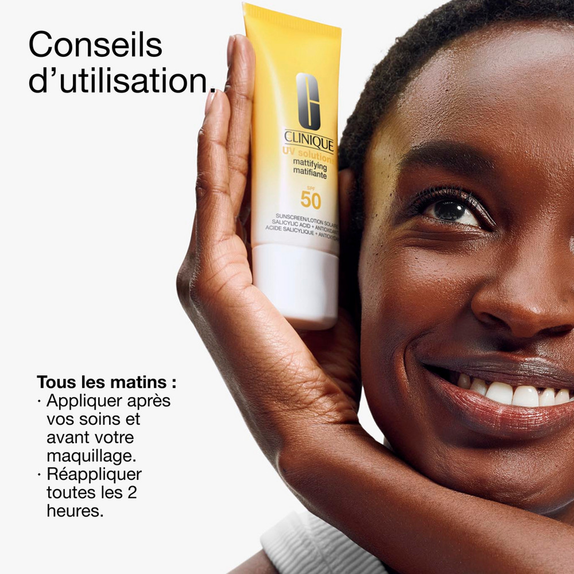 Lotion solaire matifiante spf50