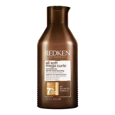 Redken - All Soft Mega Curls - Après-shampooing Nourrissant Pour Cheveux Très Secs, Bouclés À Crépus - 300ml