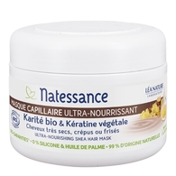 200ML Natessance KARITE BIO & KERATINE VEGETALE Masque capillaire ultra-nourissant  1 of 2 