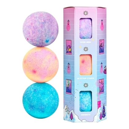  MERCI HANDY WINTER GALAXY Bombes de bains aux 3 parfums extraordinaires  1 of 3 