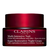 50ML Clarins MULTI-INTENSIVE Crème lift-redensifiante anti-rides nuit - peaux très sèches  1 of 2 