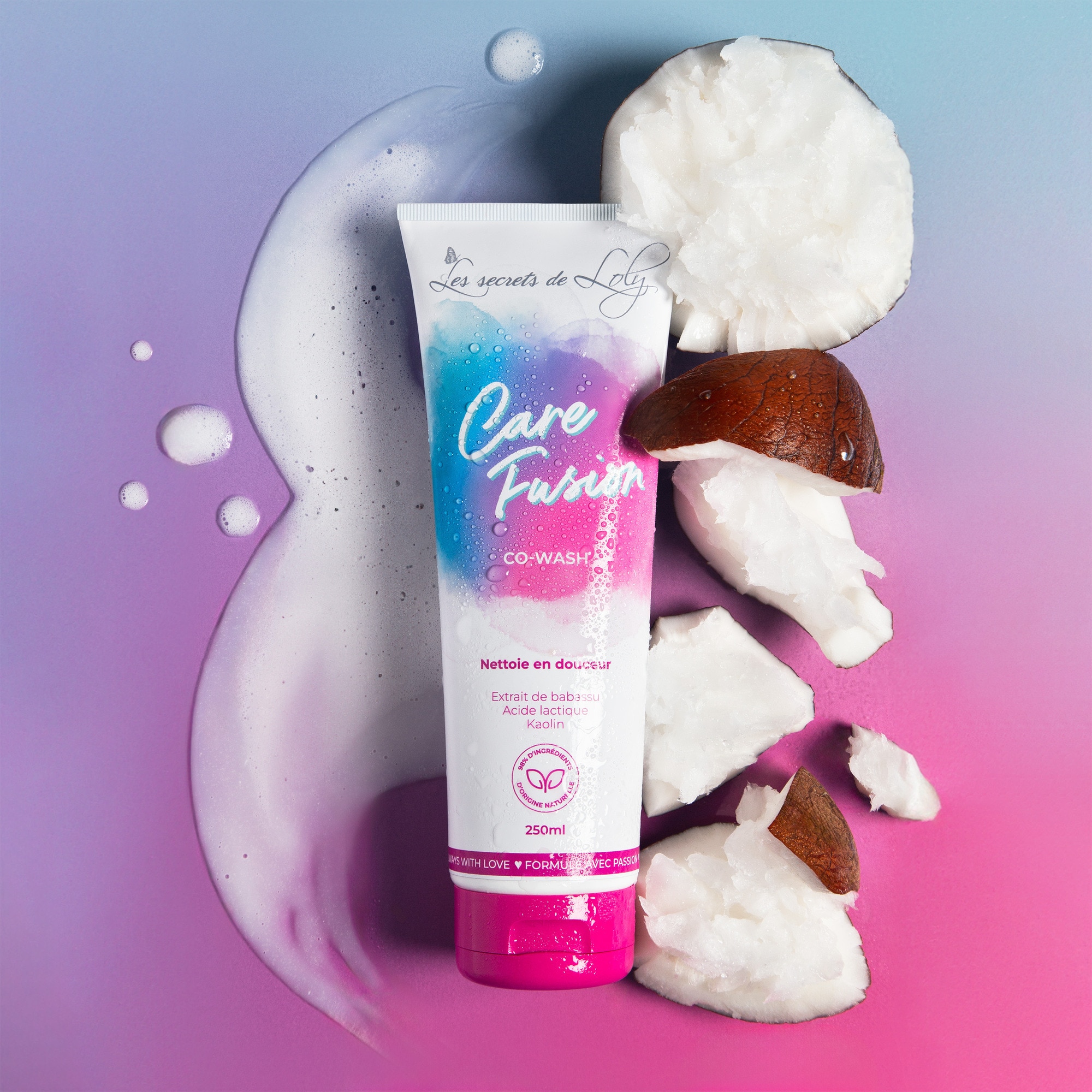 250ML LES SECRETS DE LOLY CARE FUSION Co-wash - shampooing-crème  1 of 4 