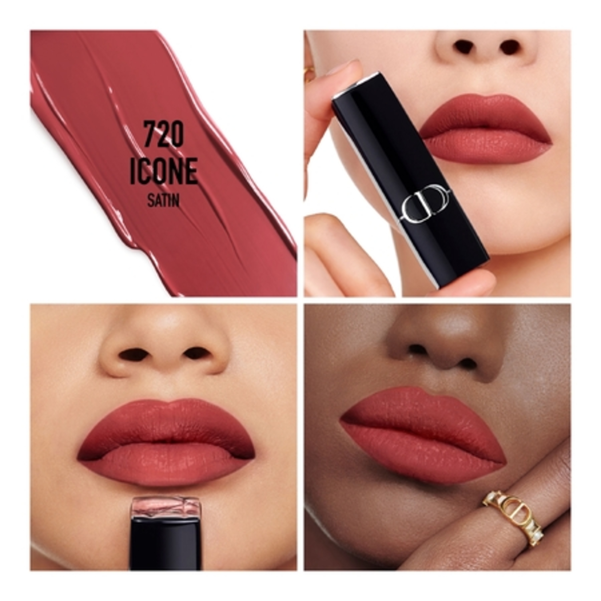 Rouge dior la recharge de rouge à lèvres - 2 finis : velvet et satin