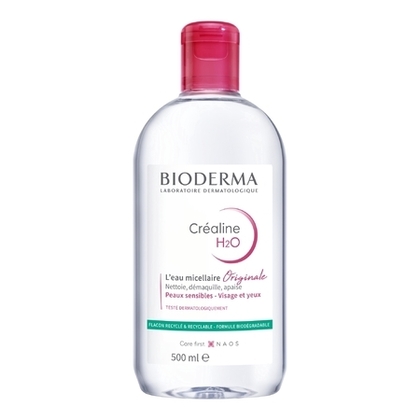 500ml BIODERMA CRÉALINE H2O Eau micellaire peau sensible  1 of 4 