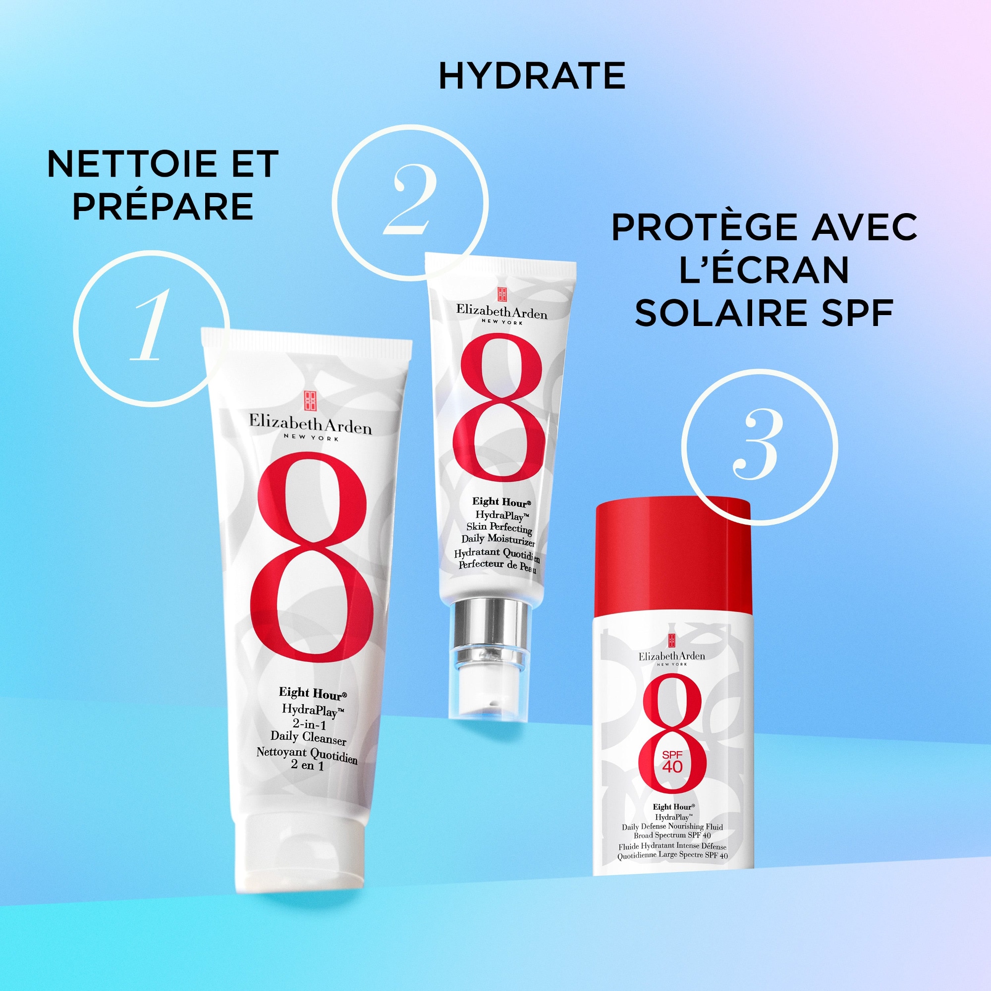 Hydraplay fluide hydratant intense défense quotidienne large spectre spf 40