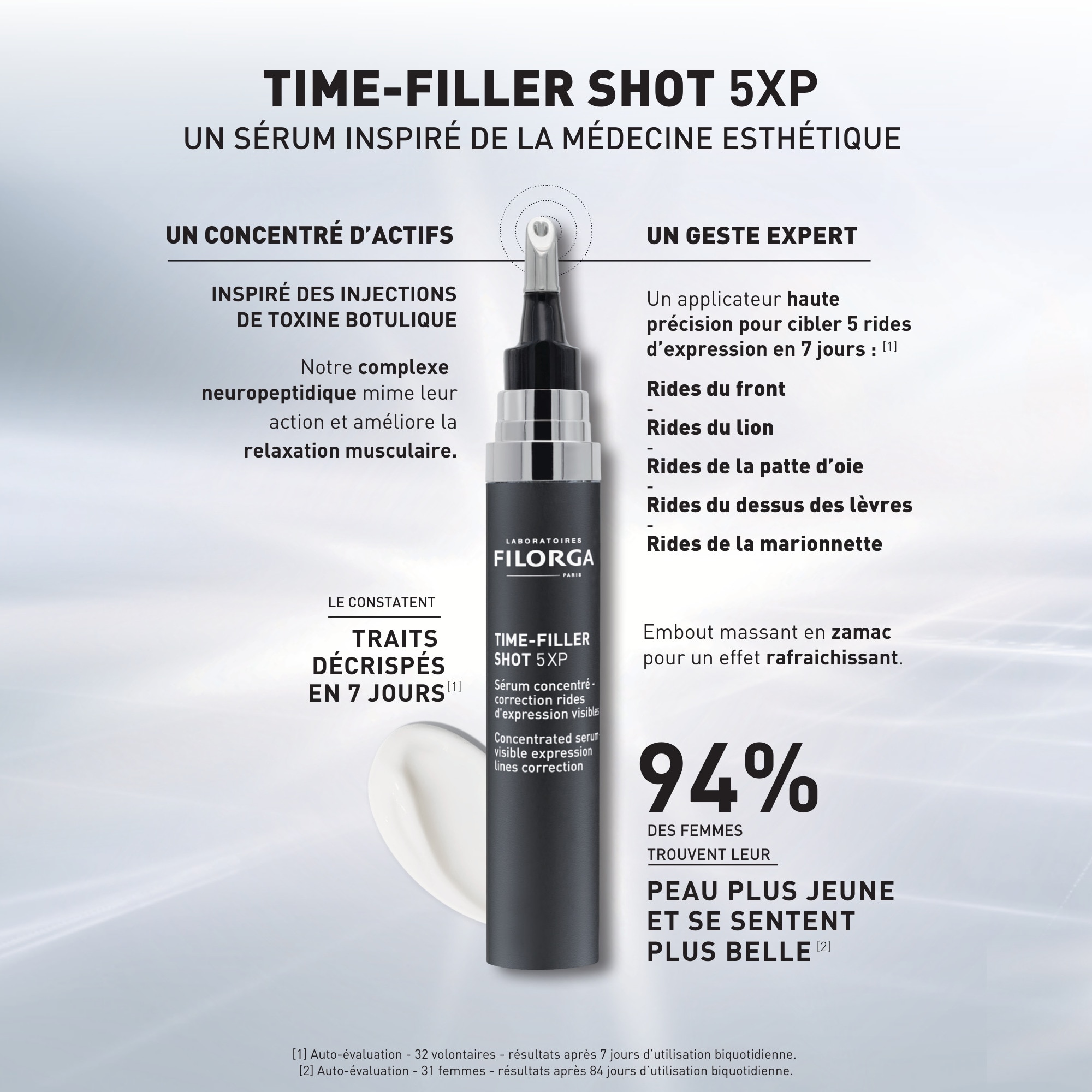 Coffret shot 5xp + skin-prep crème exfoliante