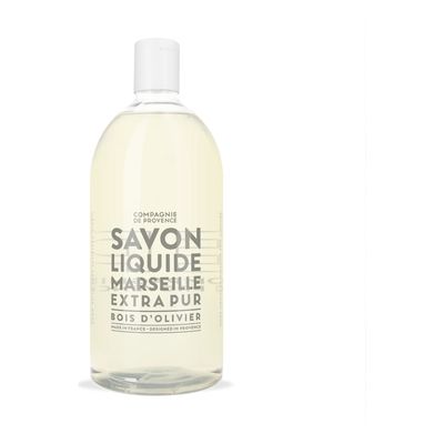 La Compagnie De Provence - Extra Pur - Recharge Savon Liquide De Marseille Bois D'olivier - 1030g