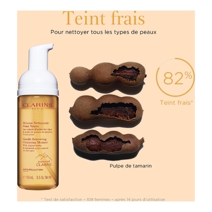 150mL Clarins SOINS DEMAQUILLANTS Mousse nettoyante peau neuve toutes peaux  1 of 4 