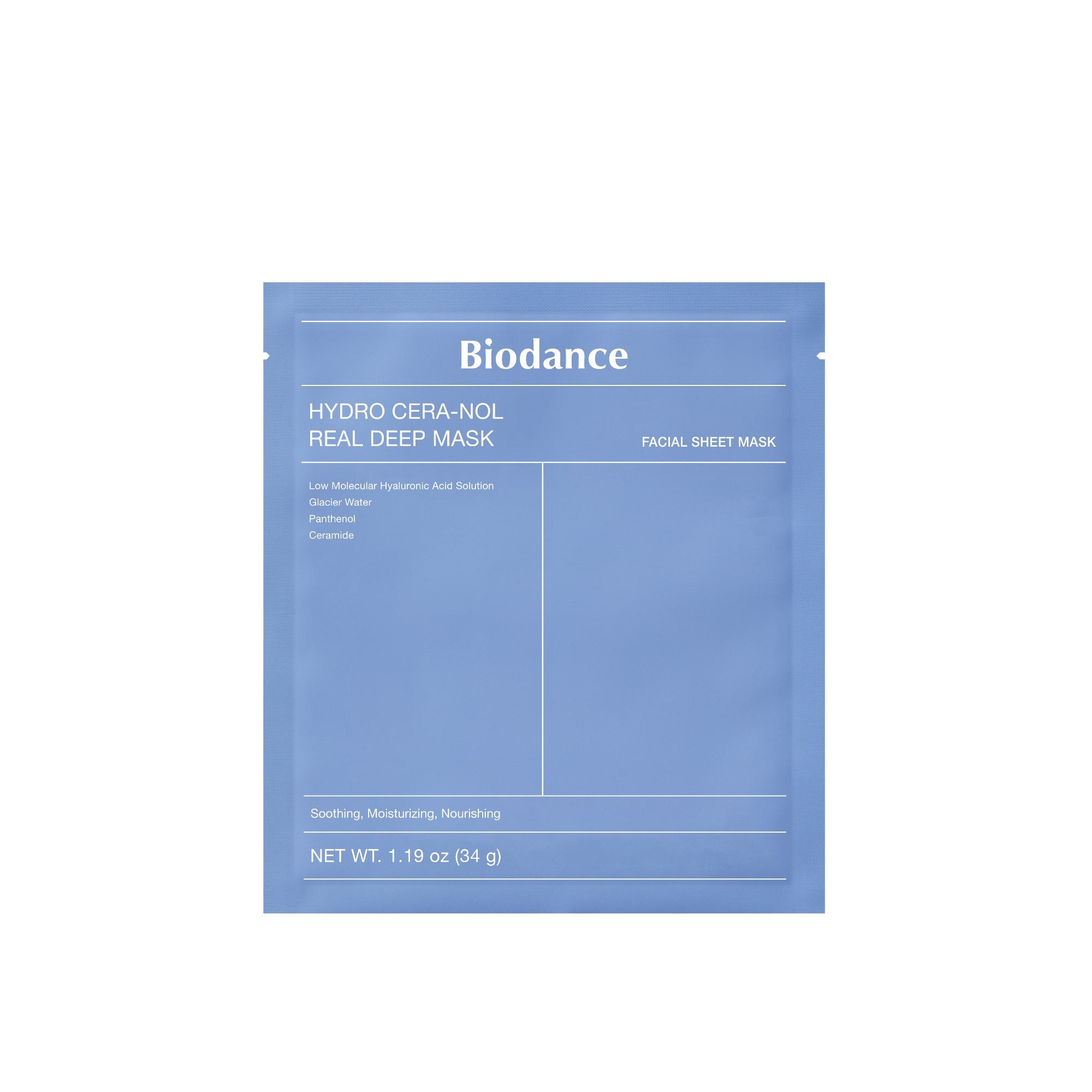 Biodance - Hydro Cera-nol - Pack De 4 Masques Hydrogel Hydratant Hydro Cera-nol - 199g