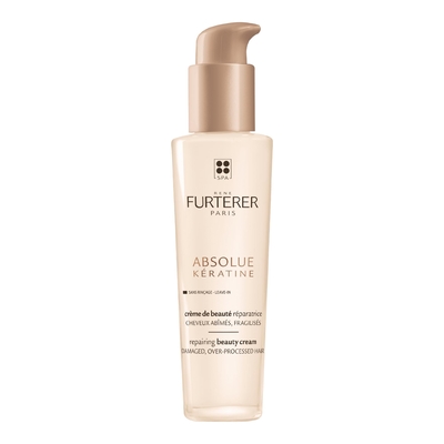 Rene Furterer - Absolue Kératine - Crème de beauté répératrice sans rinçage à la kératine végétale - 100ml