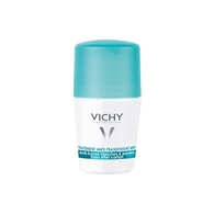 50ML VICHY V Déodorant 48H anti-traces jaune Et blanches sans effet carton  1 of 2 