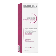 40ML BIODERMA CRÉALINE DENFENSIVE Crème apaisante et renforce le pouvoir d’autodéfense de la peau  1 of 2 