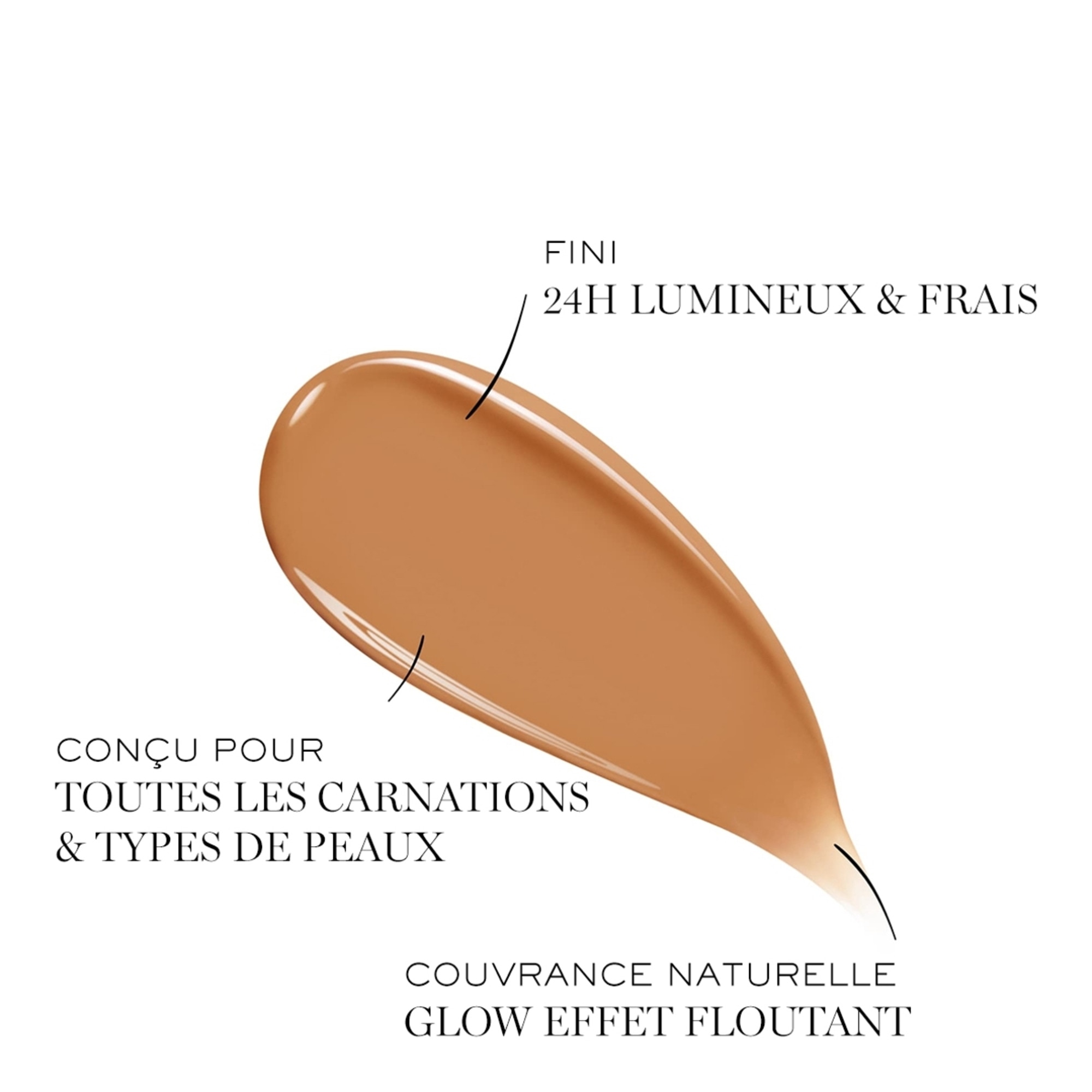  Lancôme TEINT IDOLE ULTRA WEAR CARE & GLOW Fond de teint soin 24h fini lumineux & frais spf25  2 of 4 Fond de teint soin 24h fini lumineux & frais spf25