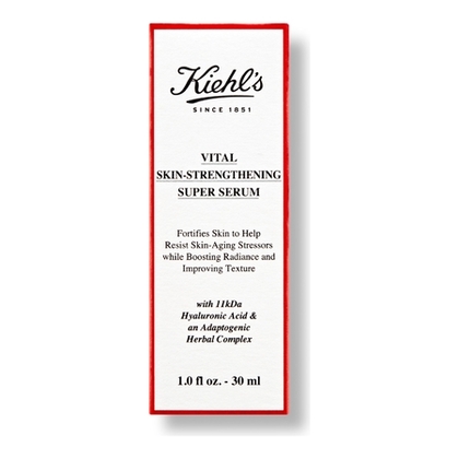 30ML KIEHLS VITAL SKIN-STRENGHTENING SUPER SERUM Super sérum fortifiant concentré en acide hyaluronique  1 of 4 