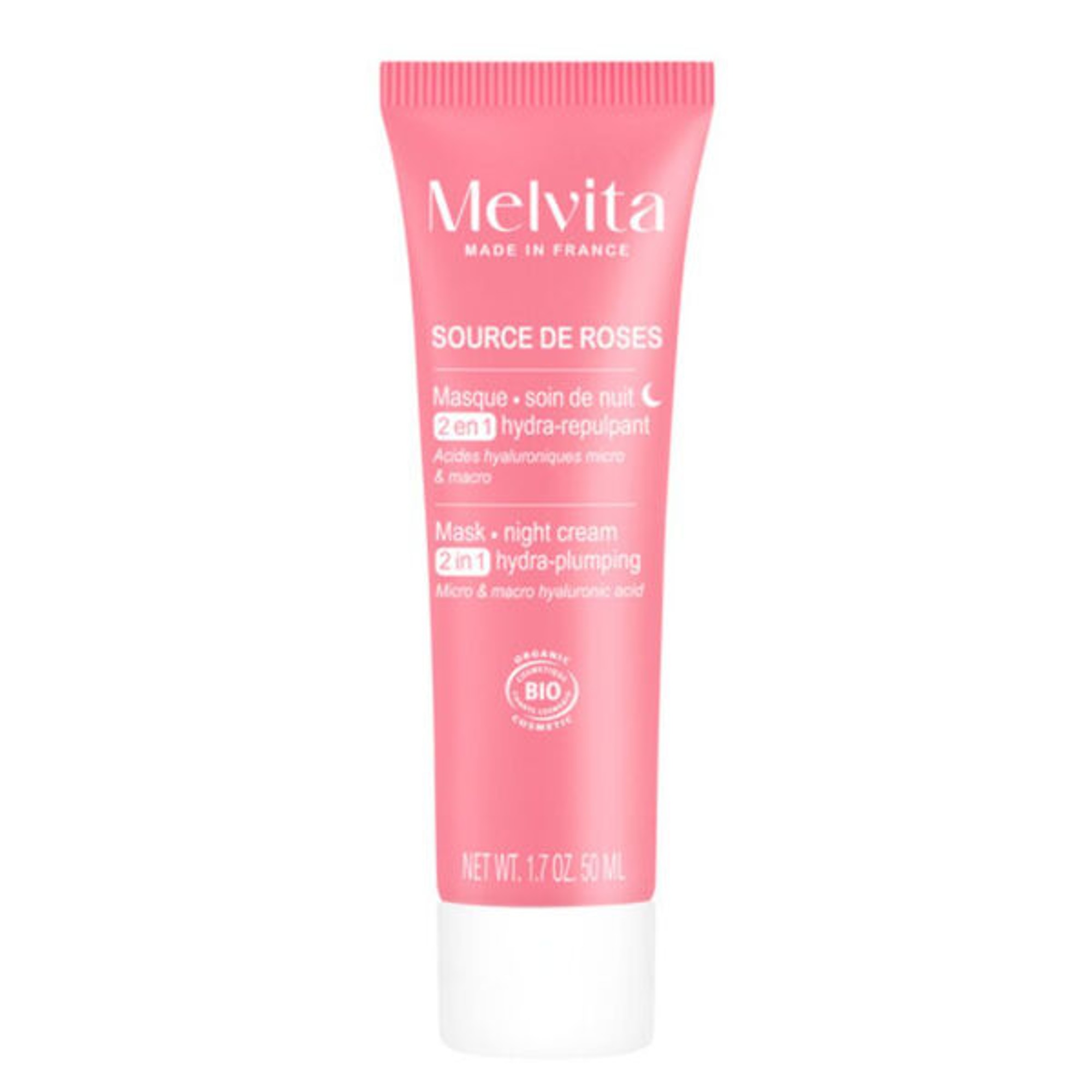 Melvita - Source De Roses - Masque-soin De Nuit Hydra-repulpant - 50ml