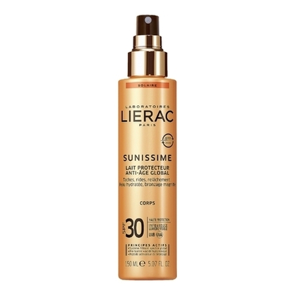 150ML Lierac SUNISSIME Lait protecteur anti-âge globale SPF30  1 of 1 