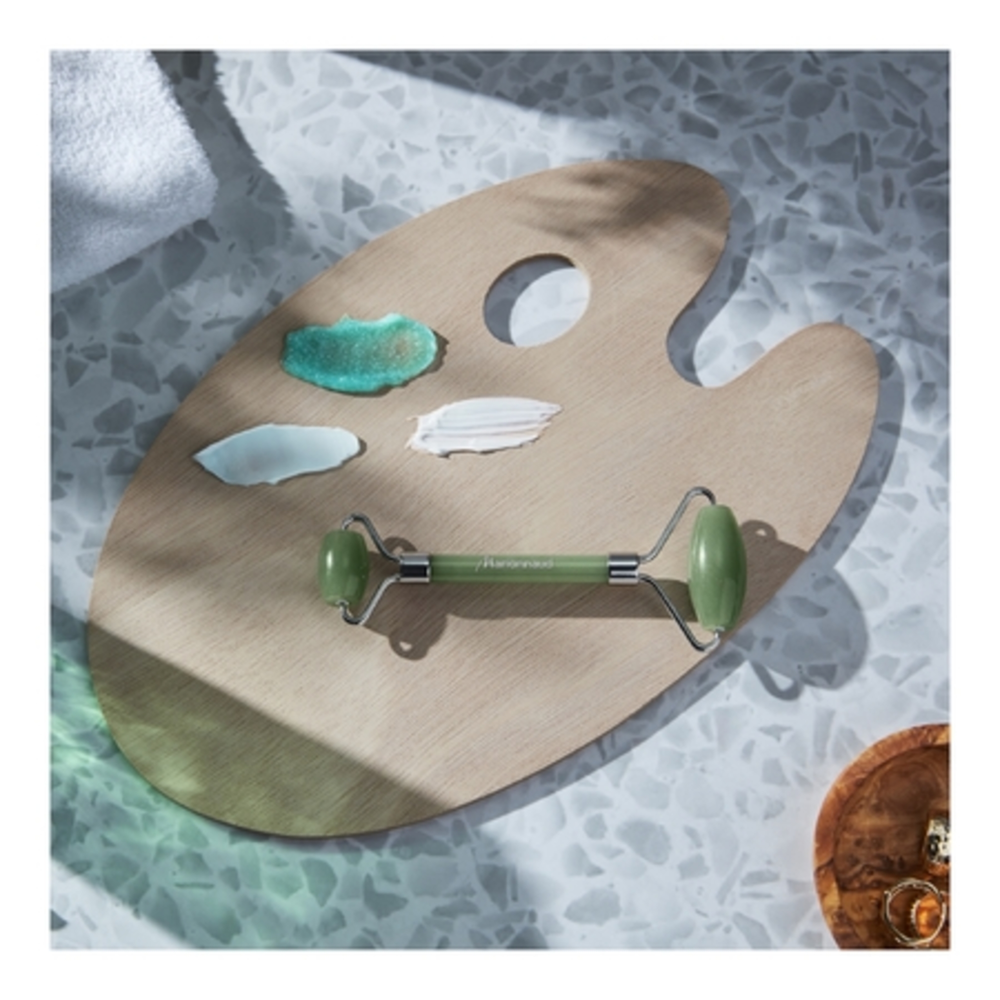 Mon rouleau visage - quartz vert