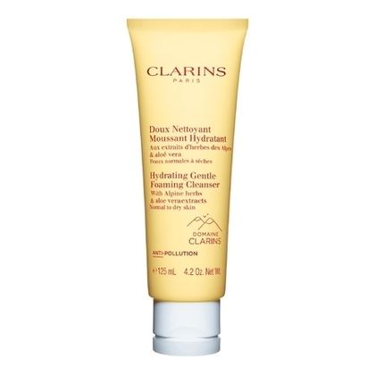 125ML Clarins SOINS DEMAQUILLANTS Doux nettoyant moussant hydratant peaux normales à sèches  1 of 4 