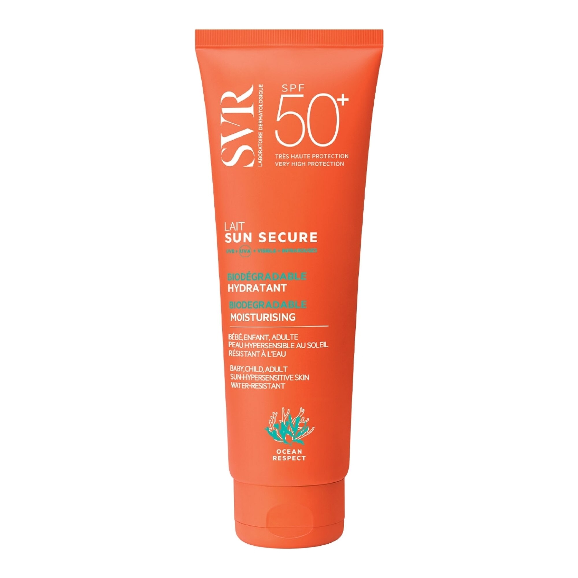 Laboratoire Svr - Sun Secure Lait Spf50+ - Le 1er Soin Très Haute Protection Pour Lutter Contre 100% Des Rayons, Du Nourrisson À L'adulte - 250ml