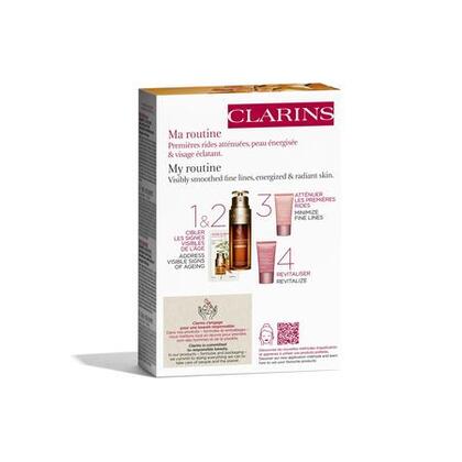  Clarins DOUBLE SERUM Coffret double sérum light texture & multi-active  1 of 4 