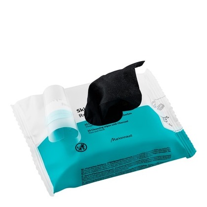 25G MARIONNAUD SKIN SYSTÈME RESET Lingettes démaquillantes au Charbon  X25  1 of 3 