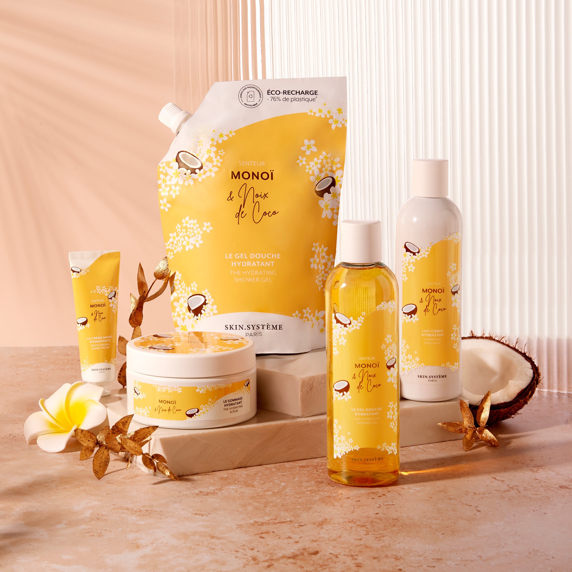 Gel douche hydratant monoï & noix de coco - recharge