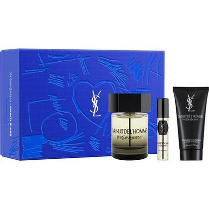  Yves Saint Laurent LA NUIT DE L'HOMME Coffret eau de toilette + vaporisateur de voyage  1 of 4 