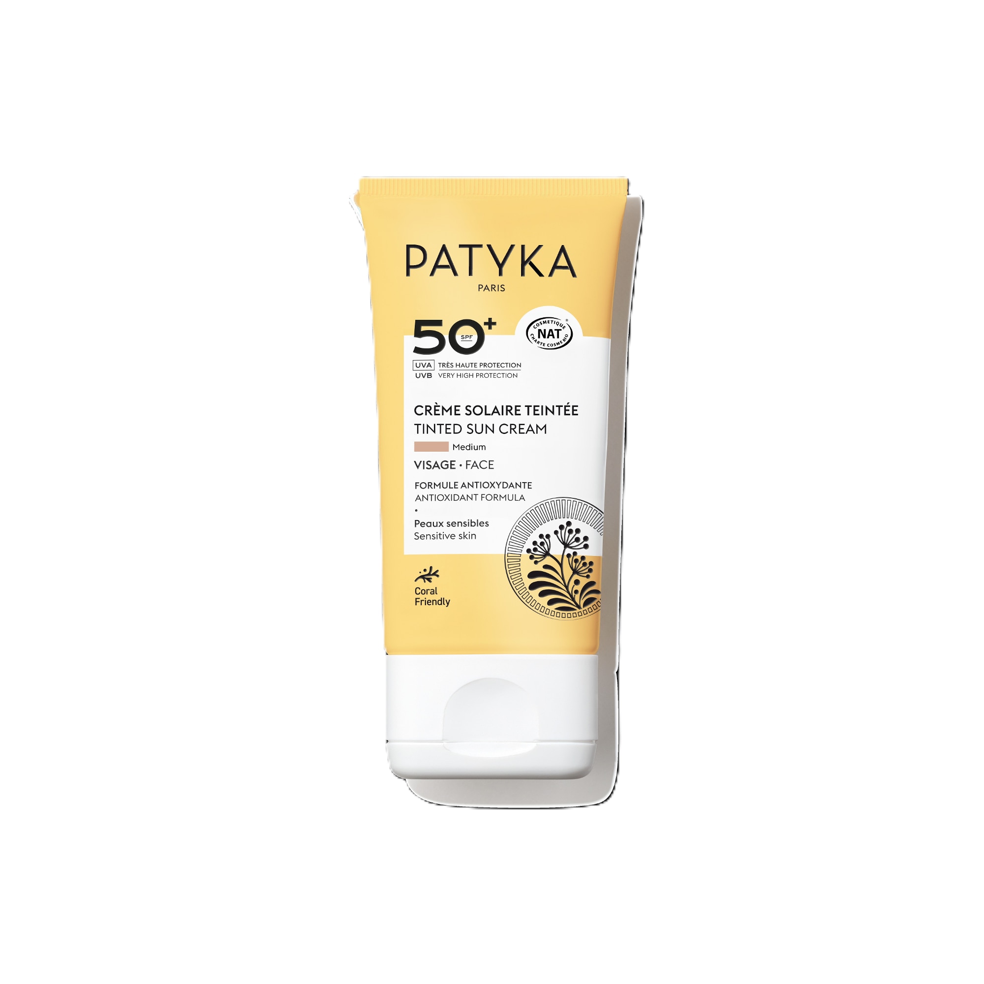 Patyka - Visage - Crème Solaire Teinté Spf50+ Médium - 40ml