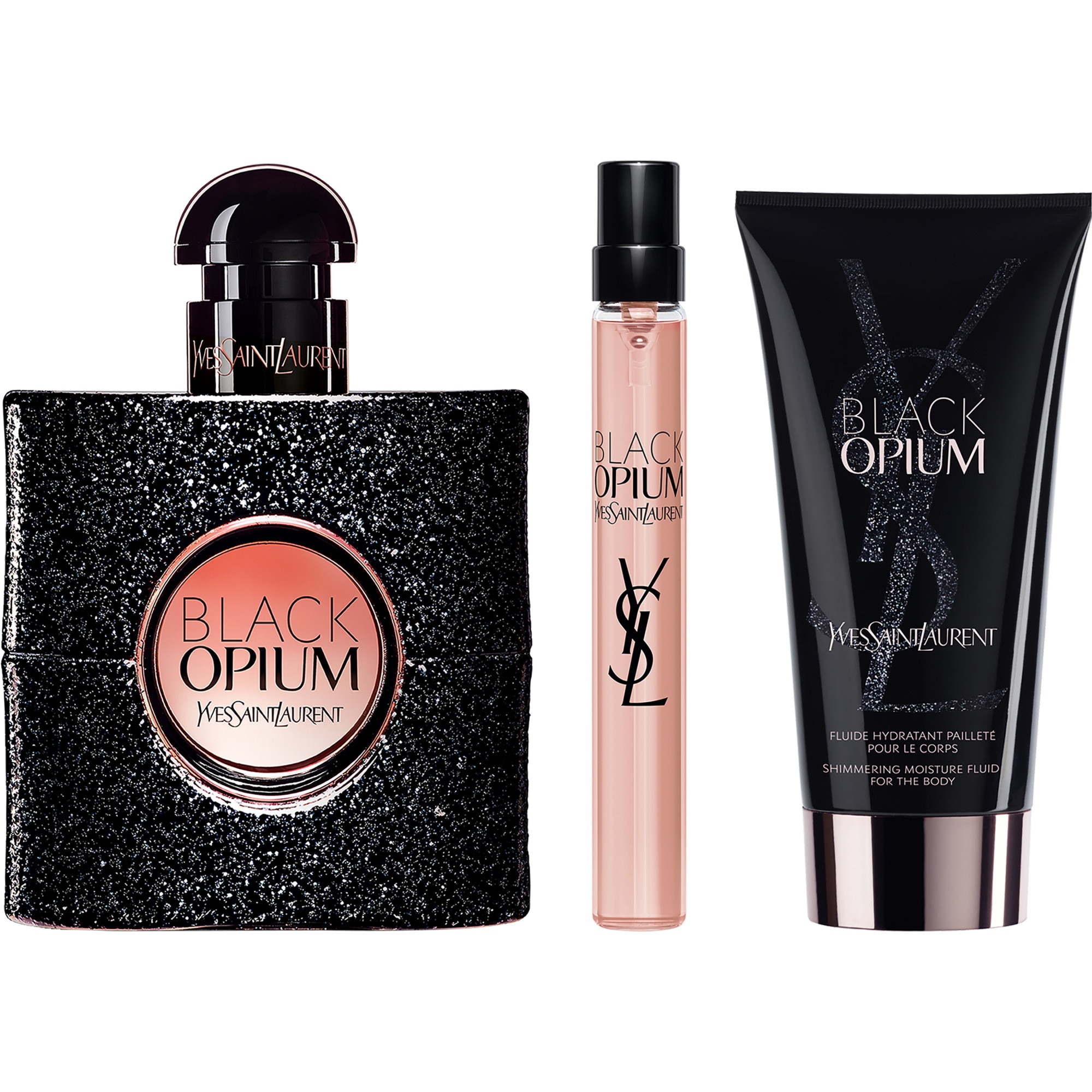 Coffret eau de parfum + lait pour le corps + vaporisateur voyage