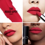  DIOR ROUGE DIOR Rouge à lèvres - confort et longue tenue - 2 finis : satin ou velvet  2 of 5 Rouge à lèvres - confort et longue tenue - 2 finis : satin ou velvet