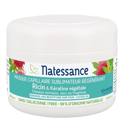 200ML Natessance CAPILLAIRE Masque capillaire sublimateur régénérant Ricin&Kératine végétale  1 of 2 