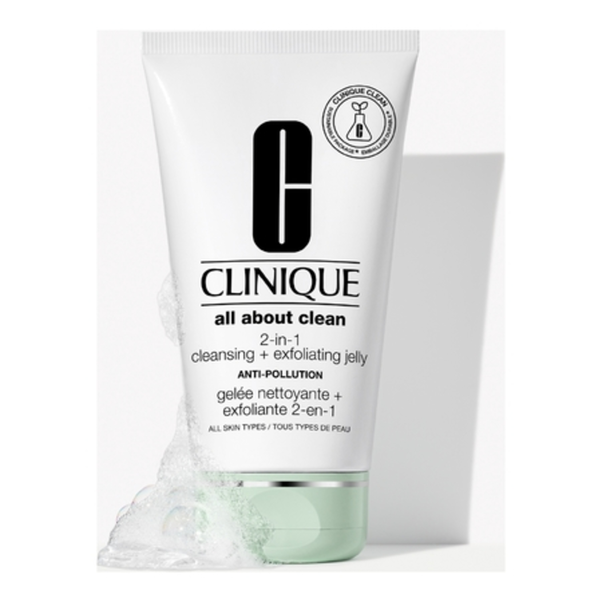 Gelée nettoyante & exfoliante 2-en-1