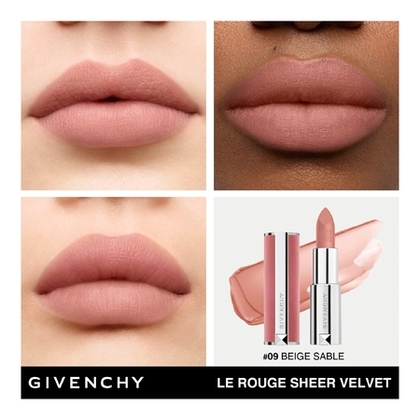  GIVENCHY LE ROUGE SHEER VELVET <br/> Rouge à lèvres Mat effet floutant Rouge à lèvres mat floutant à la texture velours  1 of 3 