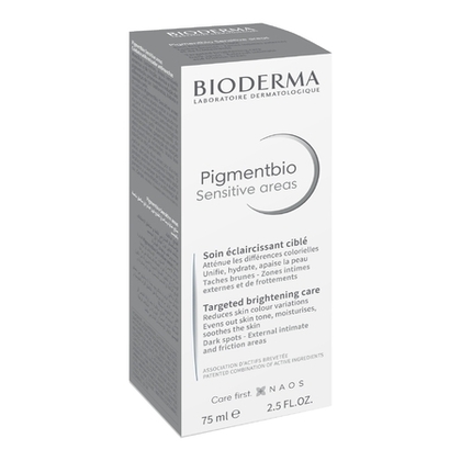 75ML BIODERMA PIGMENTBIO Sensitive areas, crème éclairsissante visage et corps  1 of 4 