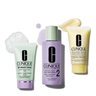  Clinique BASIC 3 TEMPS Kit découverte routine peau sèche à mixte  1 of 2 