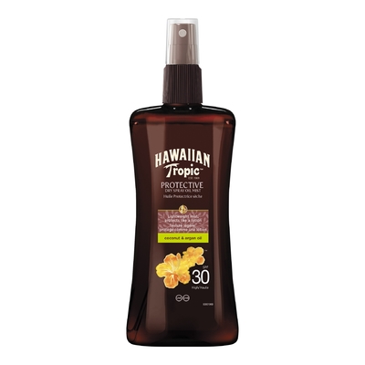 Hawaiian Tropic - Solaire - Spray Huile Protectrice - Spf30 - 200ml