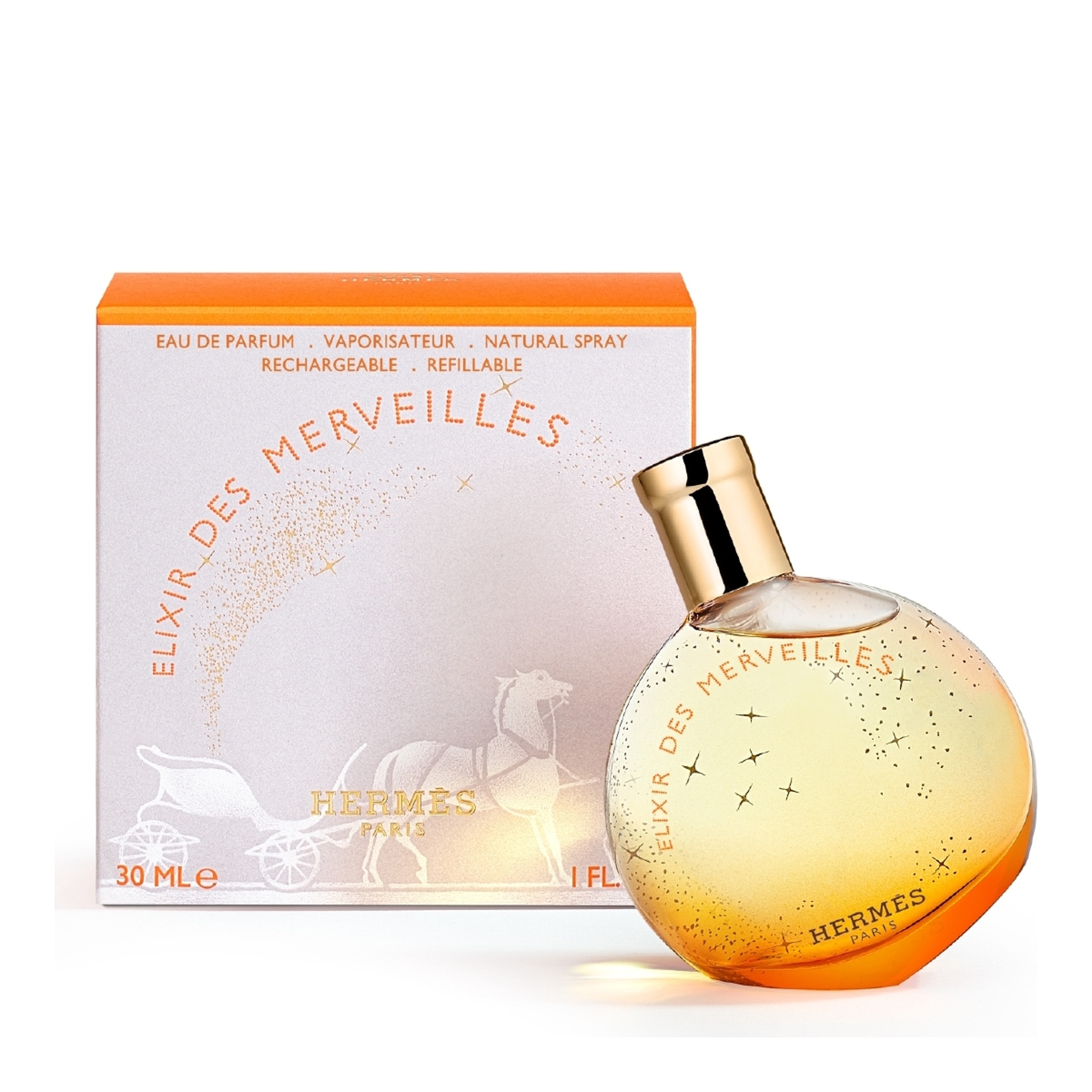 30ML Hermès EAU DES MERVEILLES Eau de parfum - rechargeable 1 of 3