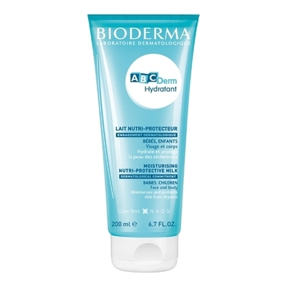 200ML BIODERMA ABCDERM Lait de soin hydratant bébé visage & corps  1 of 2 