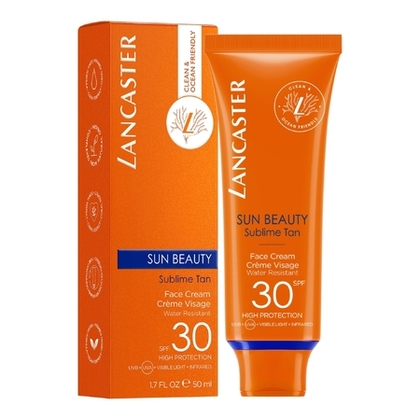 50ML Lancaster SUN BEAUTY Crème visage velours bronzage lumineux SPF30  1 of 4 